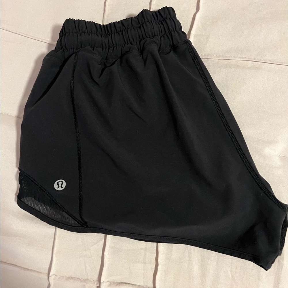 Lululemon Black Athletic Shorts Lightweight Elastic Waist